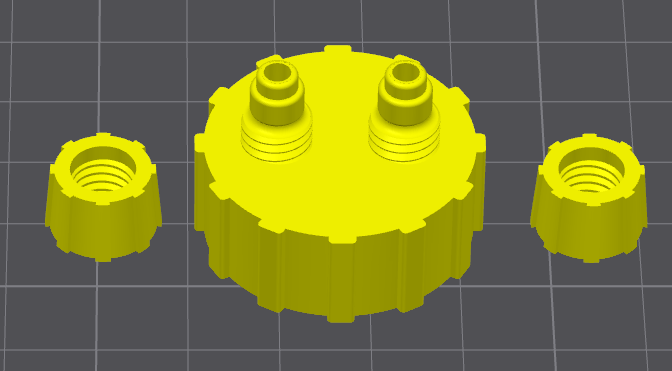 Aquarium & Pet Care CO2 Aquarium Bottle Cap Diffuser - 3D Printable CAD Model STL File