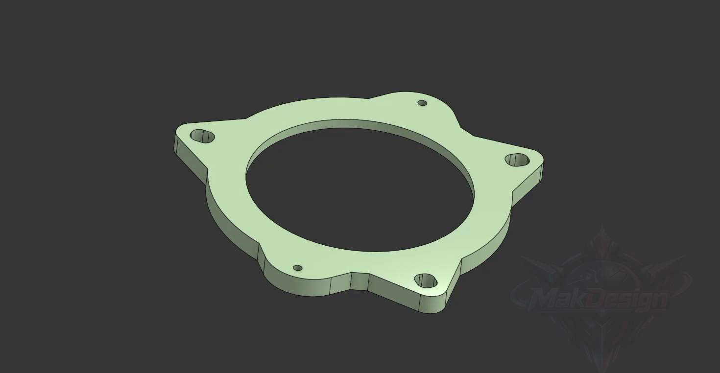 Bmw BMW X3 Infinity 3.5" (89mm) Speaker Mounting Adapter Ring - 3D Printable CAD Model STL File