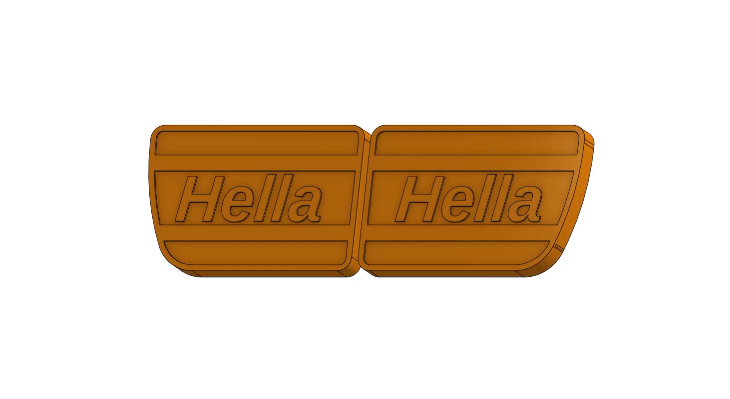 Hella Volkswagen Jetta Mk3 Fog Light Cover - Hella - 3D Printable CAD Model STL File